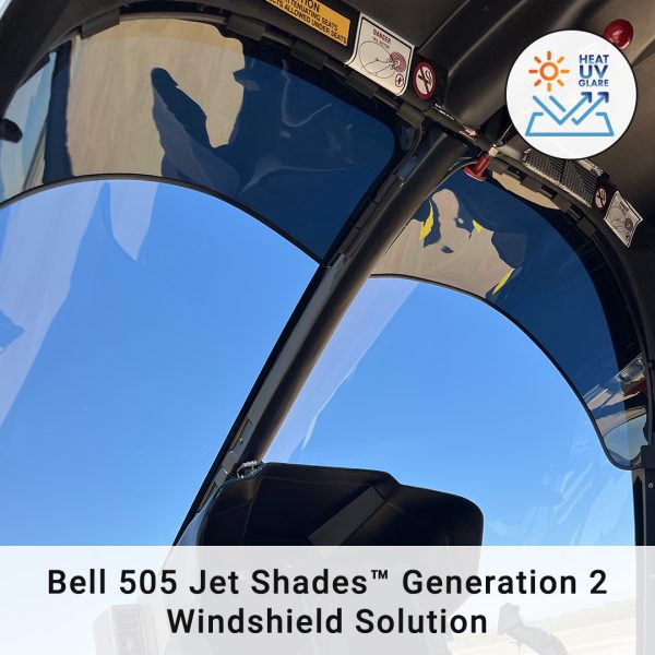 Bell 505 Jet Shades Generation 2 Windshield Solution
