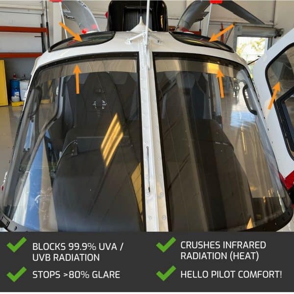Airbus H125 with Jet Shades (exterior)