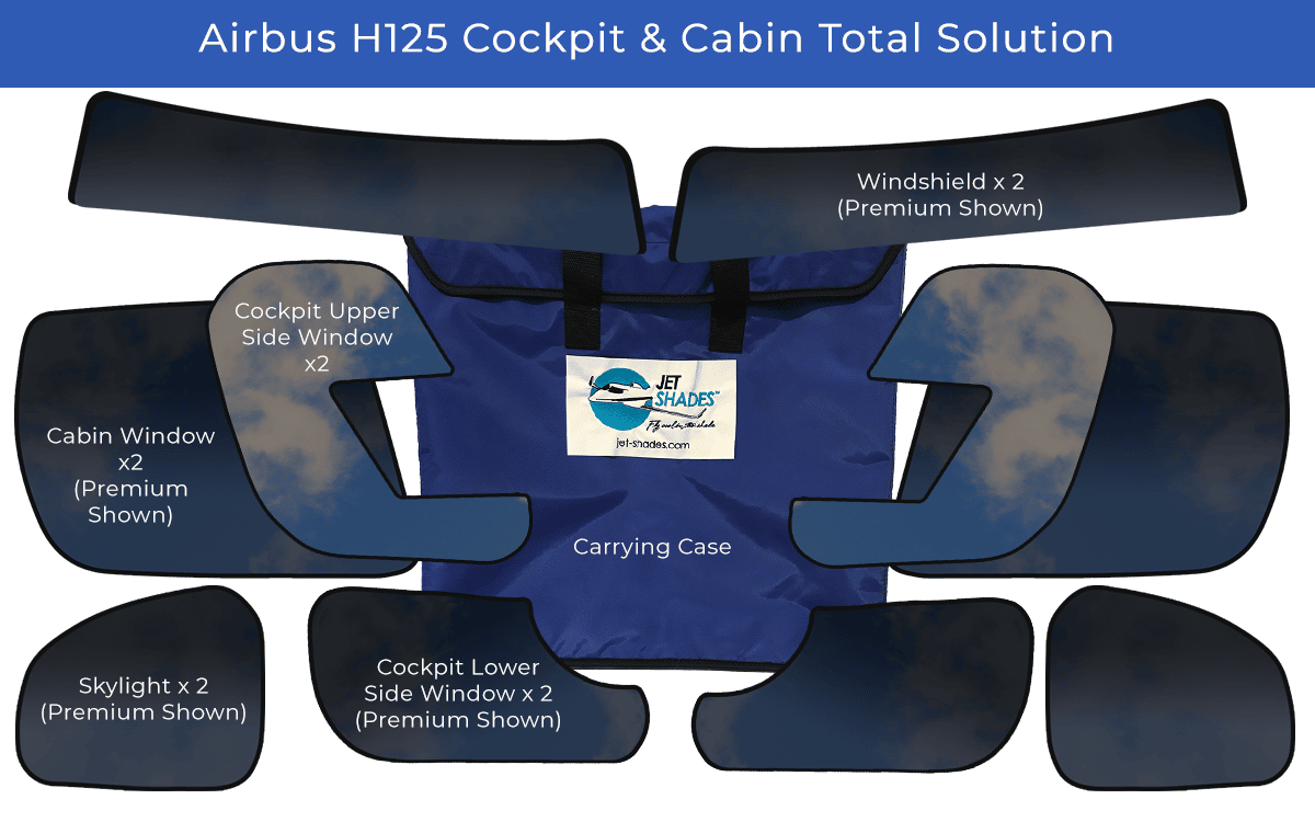 Airbus H125 Cockpit + Cabin Total Solution by Jet Shades