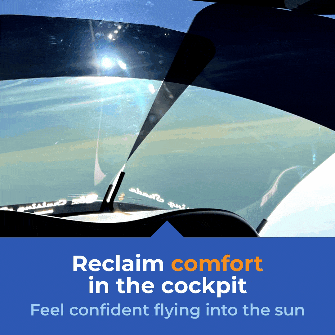 Reclaim comfort in the cockpit with Jet Shades Generation 2 Professional Series for Citation Mustang