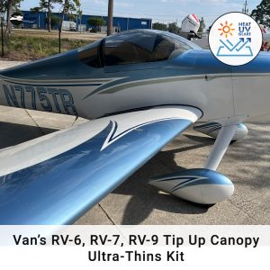 Van's RV-6, RV-7, RV-9 with Tip Up Canopy Ultra-Thins Kit by Jet Shades