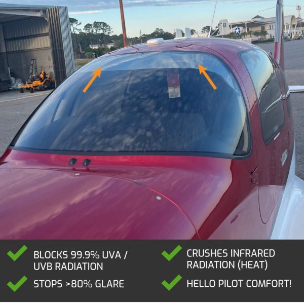 Cirrus G7 Windshield Solution Exterior by Jet Shades