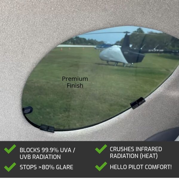 Evolution Turbine cabin window with Jet Shades